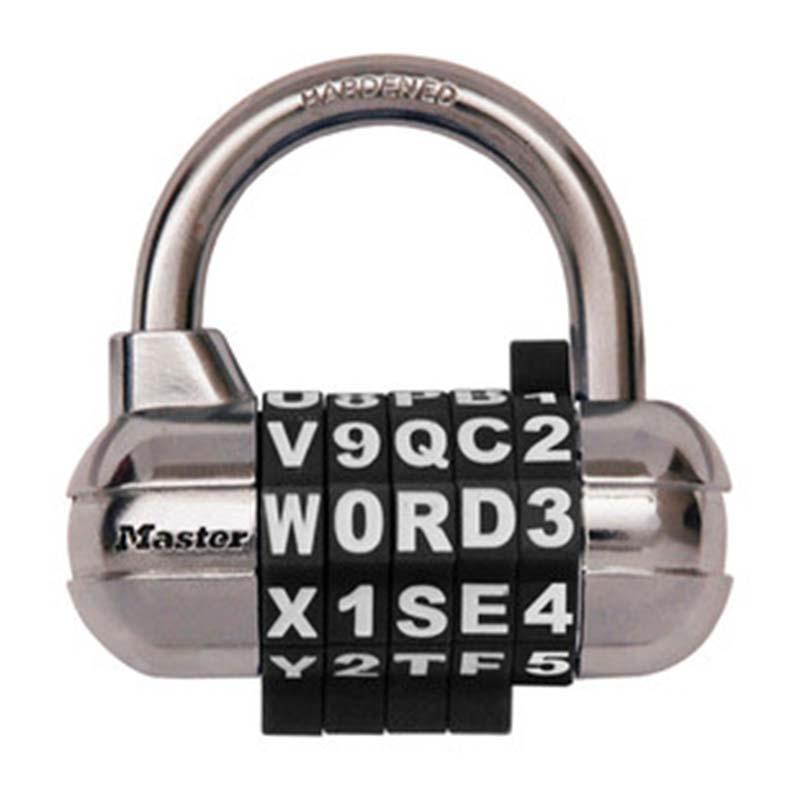 マスターロック ワード可変式南京錠 ブラック 1534JADBLK ワード 番号 可変式 南京錠 Master Lock アMD | 