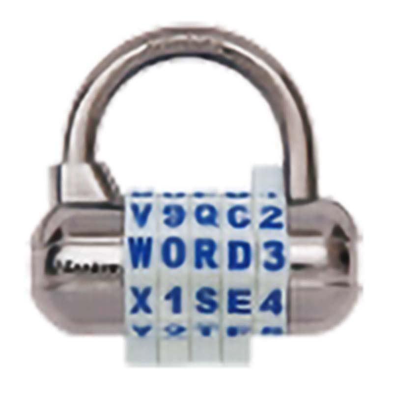 マスターロック ワード可変式南京錠 ホワイト 1534JADWHT ワード 番号 可変式 南京錠 Master Lock アMD | 