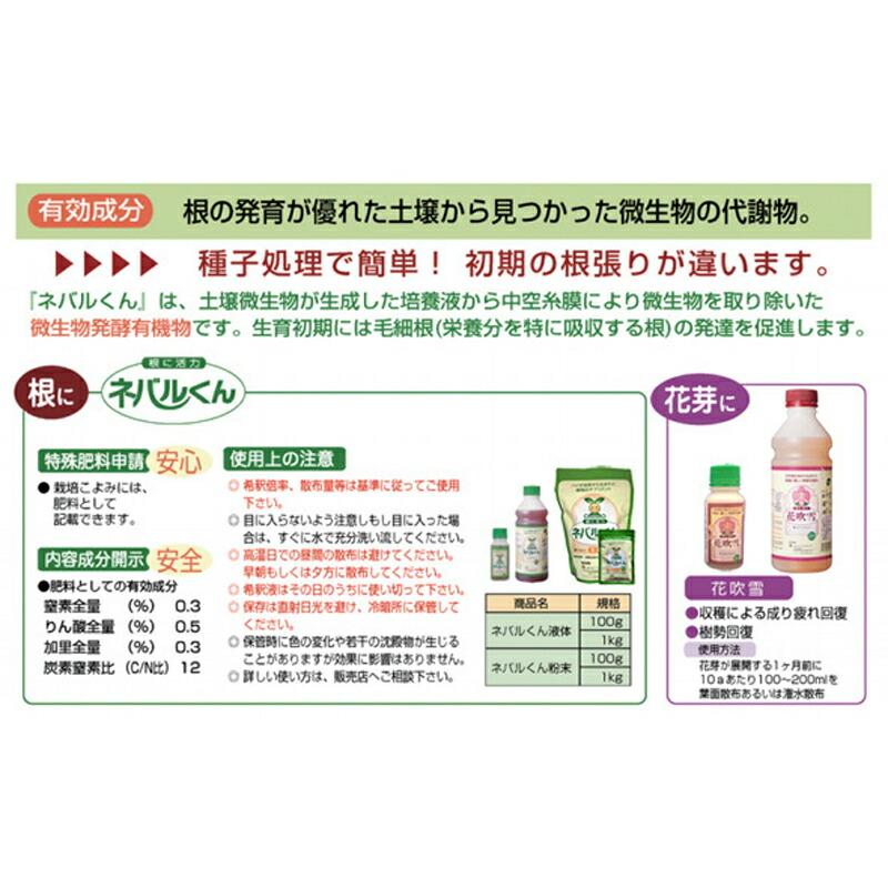 ネバルくん 粉末 1kg ファイトクローム 低コスト 収量 品質 肥料 大豆 麦 野菜 鉄コート直播水稲種子 ビートコート種子 作物 農業 農園 園芸 畑 新ク D |  | 01