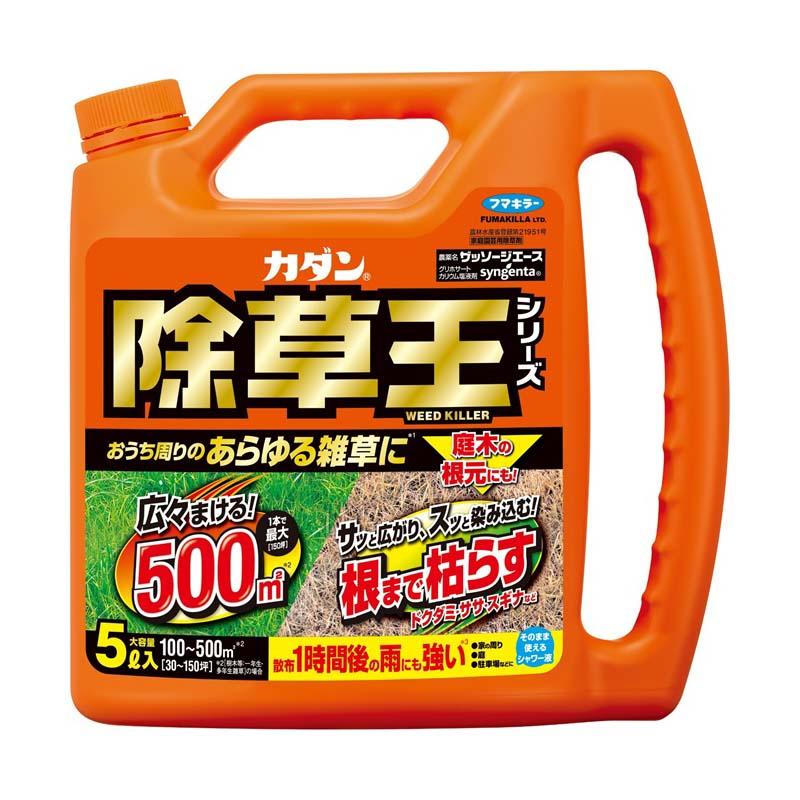 3本 除草剤 カダン 除草王 ザッソージエース 5L フマキラー 雑草対策 除草 雑草 カ園 個人宅配送不可 代引不可 | 