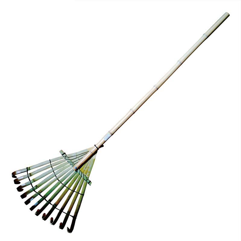 荒クマデ 竹製 11本爪 43×140cm 竹 熊手 くまで クマデ 園芸 ガーデニング 庭 落ち葉 枯葉 日本庭園 渋Y H 個人宅配送不可 | 