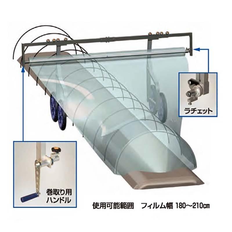 ハラックス ヨコ助 フィルムくり出し台車 巻取り用ハンドル付 YK-2300 防J 個人宅配送不可 代引不可 | HARAX | 02