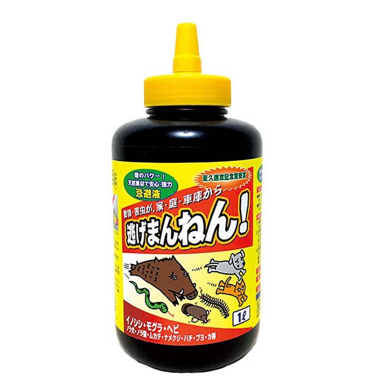 忌避剤 逃げまんねん 液体タイプ 1L入 12本セット 忌避液 害獣 害虫 セイコー産業 タS 個人宅配送不可 代引不可 | 