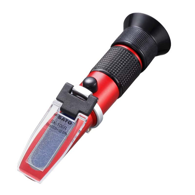 手持屈折計 自動温度補正付 SK-106R 0186-00 Brix 58.0〜92.0% 糖度 濃度 計測 測定 佐藤計量器製作所 宇N 代引不可 | 