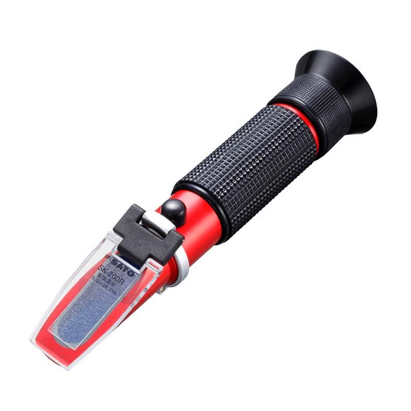 手持屈折計 自動温度補正付 SK-200R 0190-00 食塩濃度 0.0%〜28.0% 塩分 濃度 計測 測定 佐藤計量器製作所 宇N 代引不可 | 