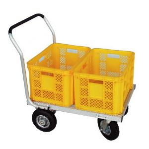 ハラックス 愛菜号 アルミ製 ハウスカー CHJ-700N ノーパンクタイヤ 2輪自在タイプ 防J 代引不可 | 