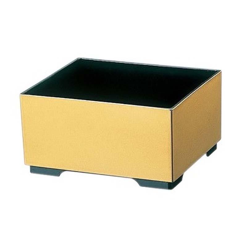 スクエア M 金 14.5×12.5×7cm 744-300033-0 フラワーベース フラワーアレンジメント ポット 花器 和風 松K 代引不可 | 