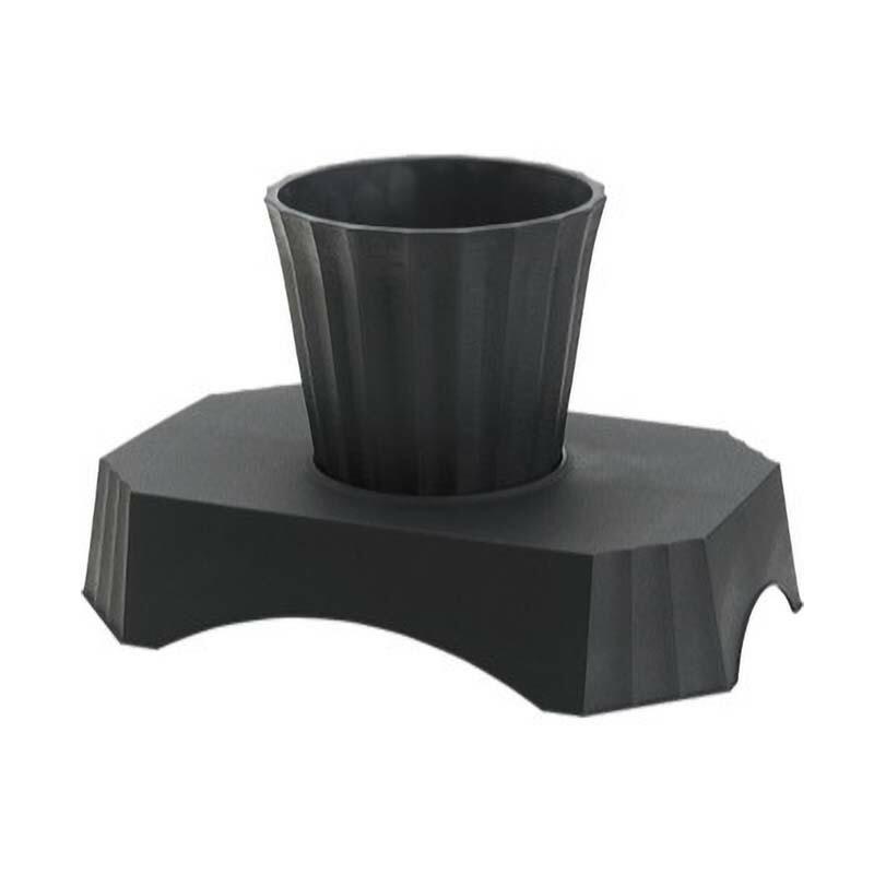 供花台 M セット 黒 178-66867-0 フラワーベース フラワーアレンジメント ポット スタンド 花器 お盆 松K 代引不可 | 