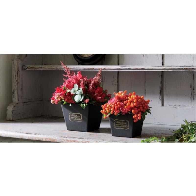 10個 デザインBOX ポット3号 162-1275 フラワーアレンジ 花器 ラッピング プレゼント ギフト カバー 松K 代引不可 |  | 01