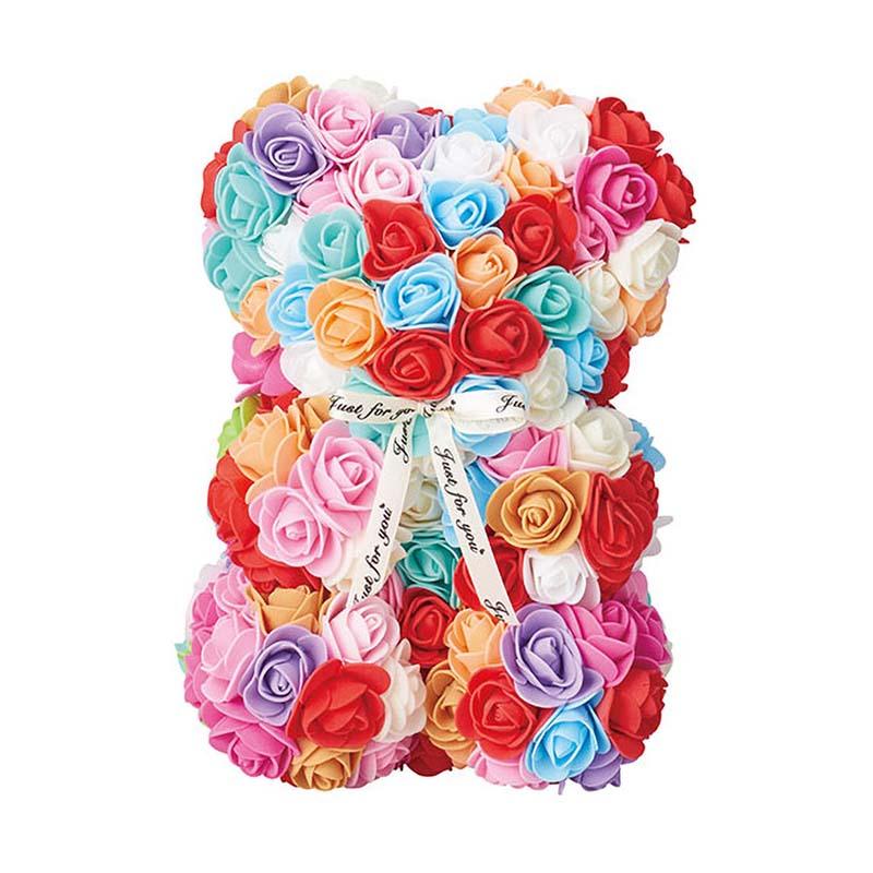 ベアローズ S レインボー GM-4079 くま ベアー ギフト プレゼント 雑貨 フラワーアレンジメント 松K 代引不可 | 