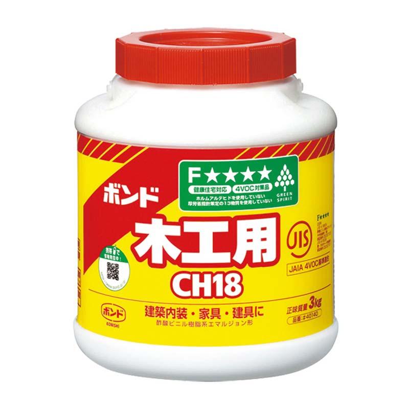 ボンド 木工用 CH18 3kg 90-2023-0 ボンド 接着剤 花材 花資材 クラフト 手芸 松K 代引不可 | 