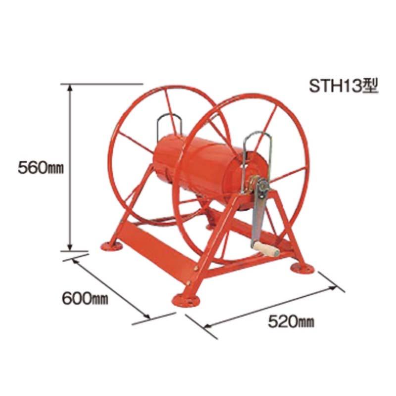 ホース巻取機 STH13型 G1/2 450031460 ホース 巻き取り機 散水 麻場 防J 代引不可 |  | 01