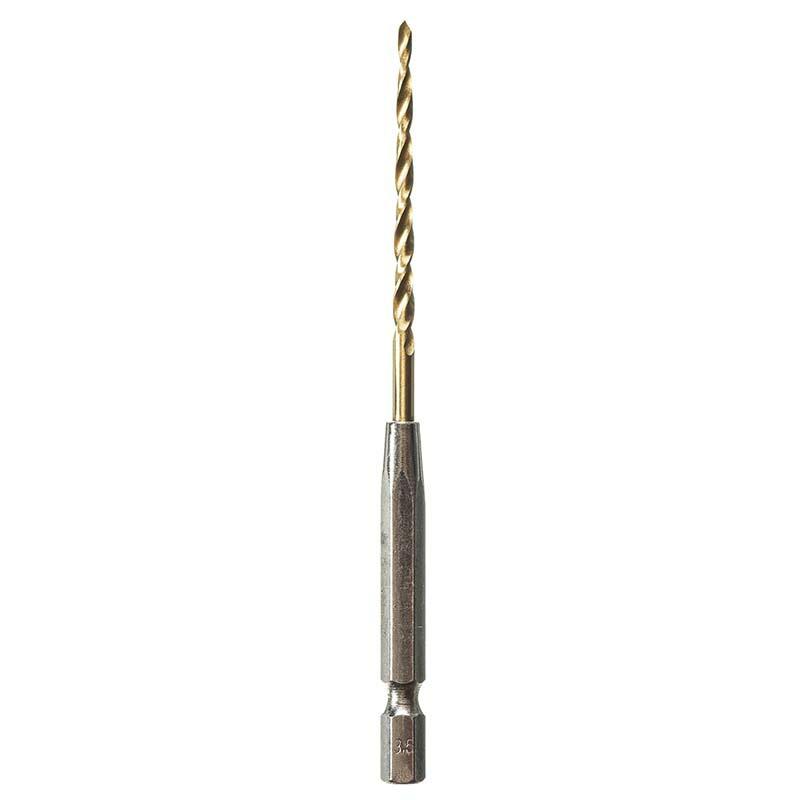チタンコーティング 六角軸 下穴ドリル 3.5mm No.2128-35 穴あけ ドリル 高芝ギムネ 三冨D | 