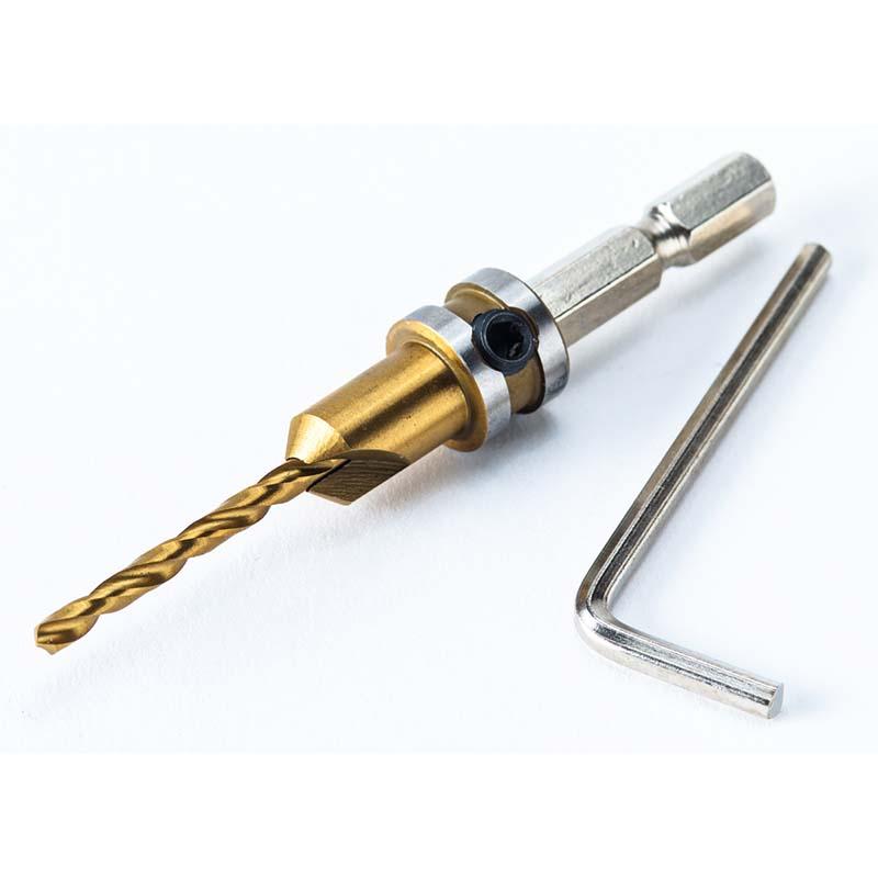 パイロットビット 3×9mm No.2110 皿取り錐 ビス 穴あけ チタンコーティング ドリル 高芝ギムネ 三冨D |  | 01
