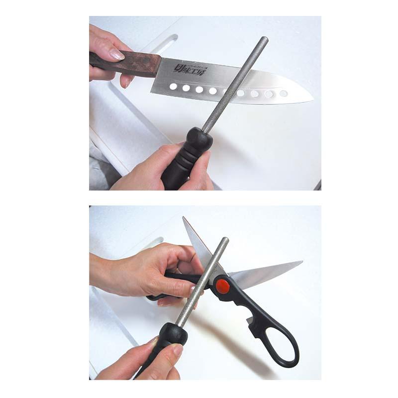 キッチン用 ダイヤモンドシャープナー カラフル バーミリオンオレンジ No.1125D やすり 刃研ぎ 龍宝丸 高芝ギムネ 三冨D |  | 01