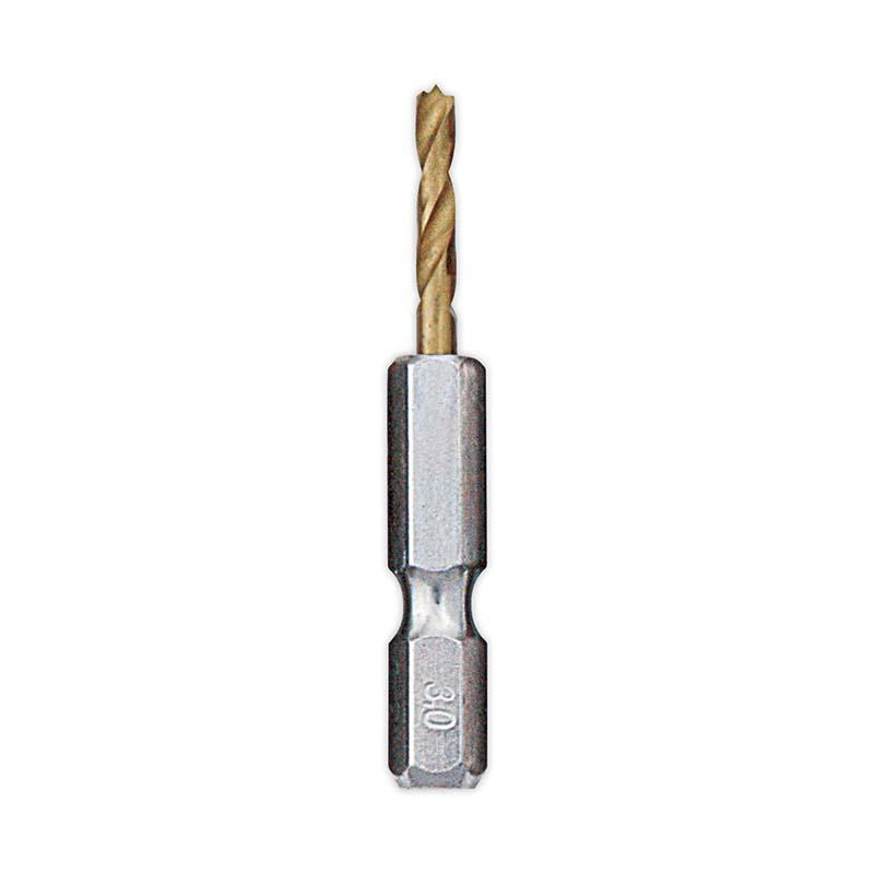 瞬速鉄鋼ドリル ショートタイプ 3.0mm No.2309130 チタンコーティング ドリル 穴あけ 高芝ギムネ 三冨D | 