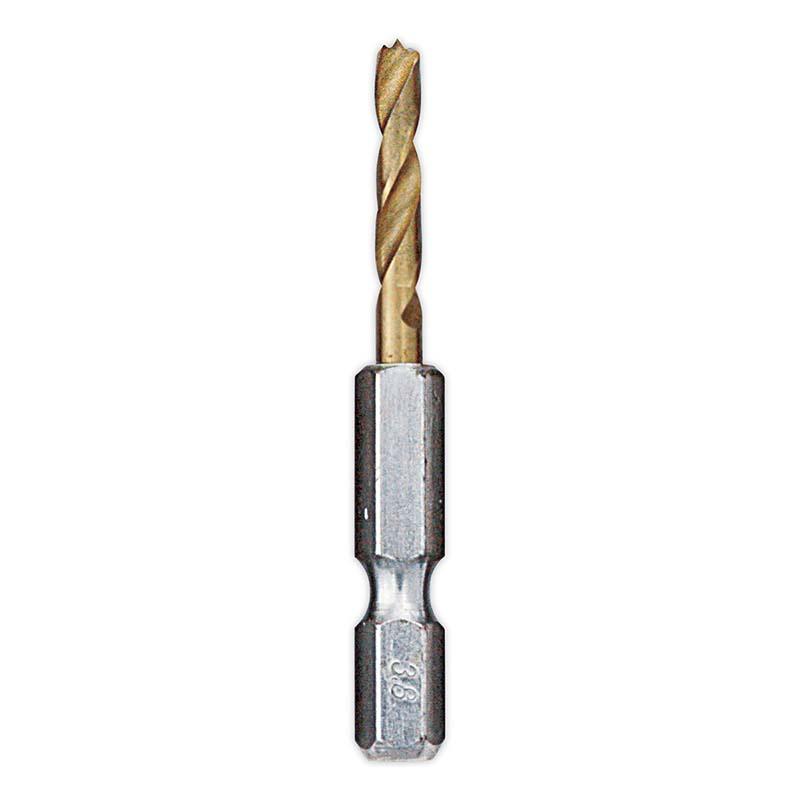 瞬速鉄鋼ドリル ショートタイプ 3.8mm No.2309138 チタンコーティング ドリル 穴あけ 高芝ギムネ 三冨D | 