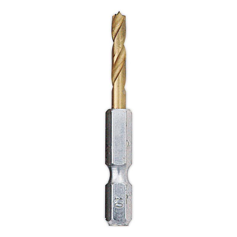 瞬速鉄鋼ドリル ショートタイプ 4.0mm No.2309140 チタンコーティング ドリル 穴あけ 高芝ギムネ 三冨D | 