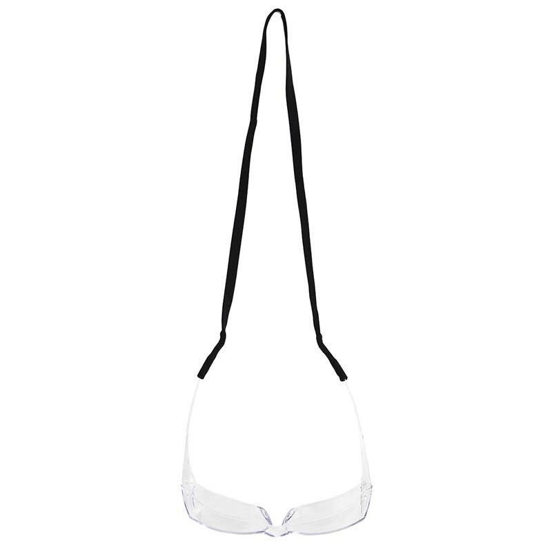 安全オーバーグラス 紐付き 透明 クリア No.2743 UVカット 保護 メガネ 高芝ギムネ 三冨D |  | 02