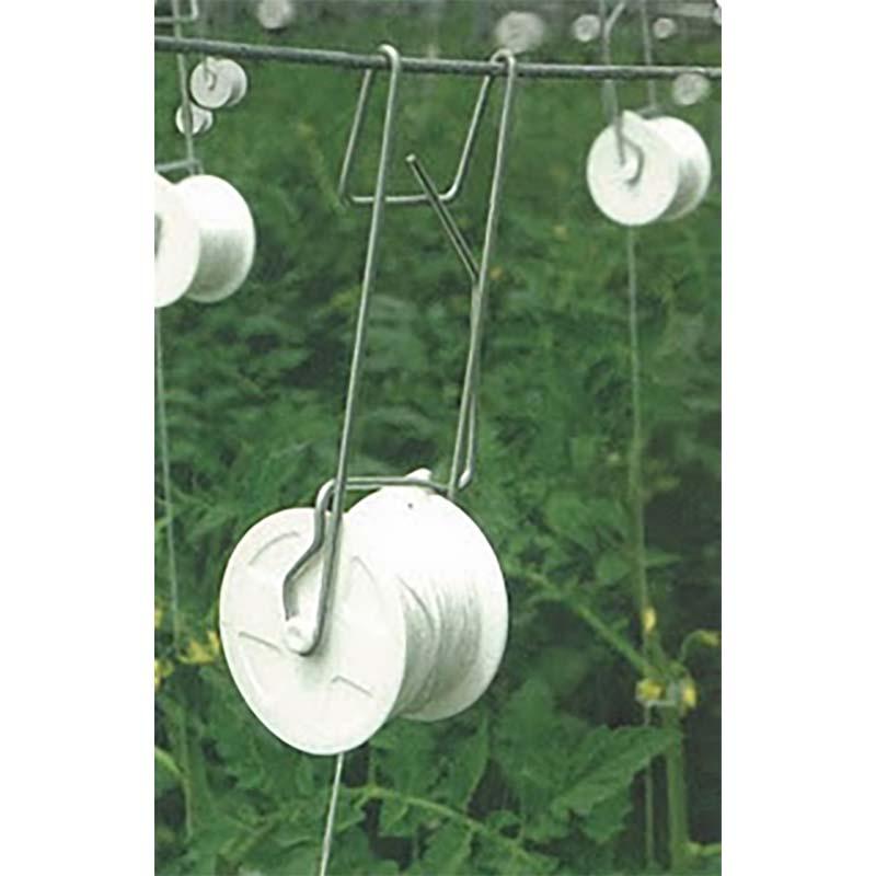 トマト誘引 ローラーフック 白 ひも付き 350個入 36m トマト 野菜 栽培 誘引 誘引具 誘引資材 誘引器具 畑 農業 農業資材 小泉製麻 個人宅配送不可 代引不可 |  | 01