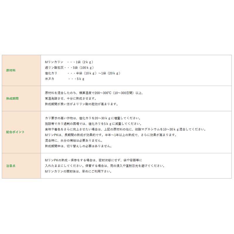 Mリンカリン 粉 2kg 過リン酸石灰発酵資材 リン酸 肥料 農業 ミズホ 丸TDZ |  | 01