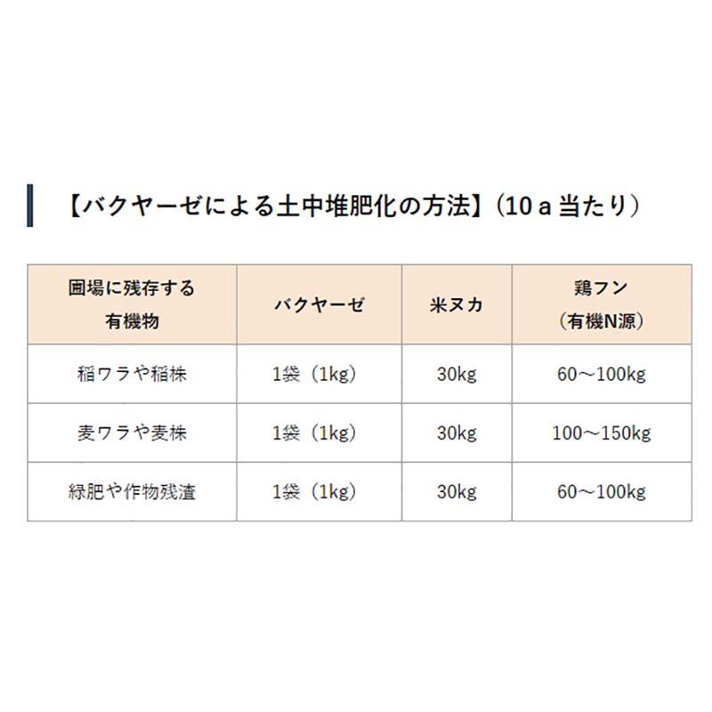 バクヤーゼ 粉 1kg 有機物発酵菌 Mリン農法 肥料 農業 土作り ミズホ 丸TD |  | 01