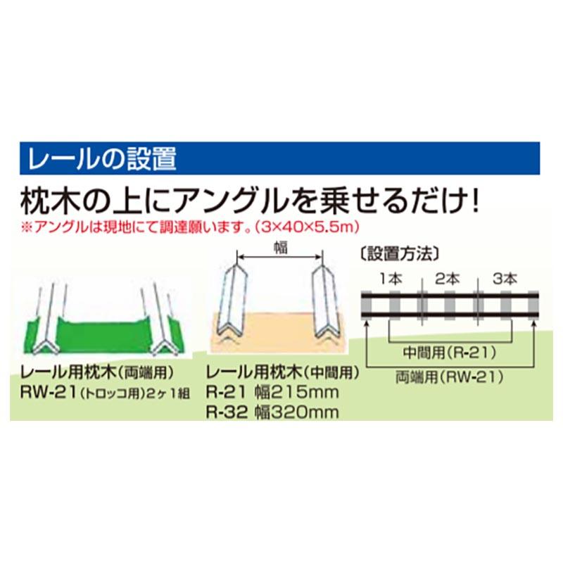 部品のみ トロッコ 60GA 用 レール用枕木 中間用 幅320mm R-32 ホクエツ オK 個人宅配送不可 代引不可 |  | 02