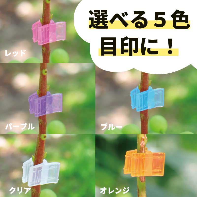 5000個 ジベマーカー ジベレリン処理の目印に シーム レッド ブルー パープル オレンジ クリアー 日本製 タS 代引不可 |  | 01