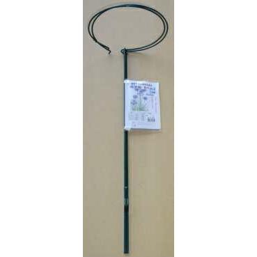 12セット 花支柱 ベル 2本組 直径20×H60cm No.173 黒 小KD | 