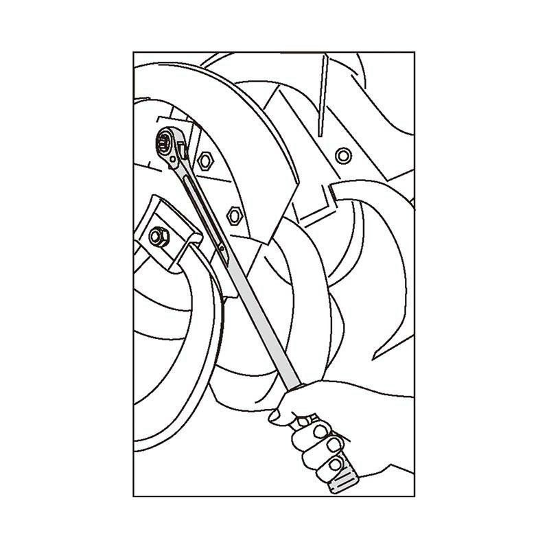 農機用 爪交換レンチ 19×22mm AG-RBS-T3 レンチ 農機 爪交換用 工具 パオック H |  | 01