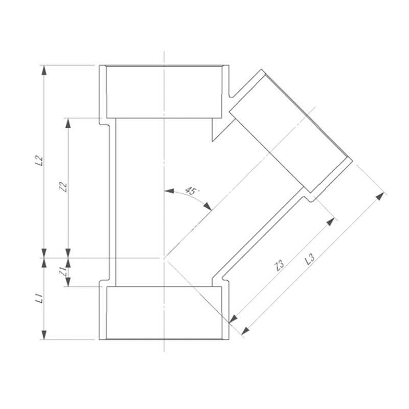 HTDV継手 45°Y HT-DV-Y-100×50 16個 152013 トーエー 東栄管機 本州限定販売 代引不可 |  | 01