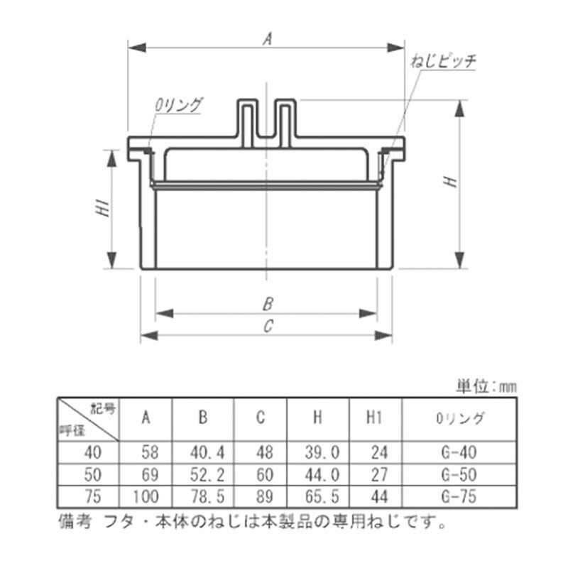 HTDV継手 掃除口 ツマミ式 HT-DV-VCO-50 192個 134163 トーエー 東栄管機 本州限定販売 代引不可 |  | 01