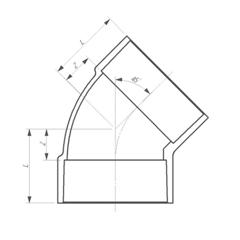 VU継手 トウメイ 45°エルボ VU-45L-TOMEI-100 20個 147052 透明 トーエー 東栄管機 本州限定販売 代引不可 |  | 01