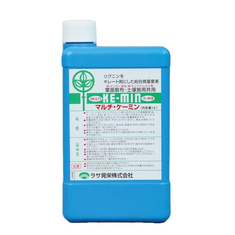 高機能液肥 マルチケーミン リキッド 1L 12本 サカタのタネ 総合微量要素剤 肥料 農薬 培養 植物 根張り 促進 土壌 葉面散布 農業 農園 代引不可 | 