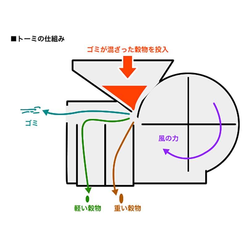 風力選別機 SKトーミ TS 031004 手動 唐箕 とうみ 穀物 選別 ホクエツ