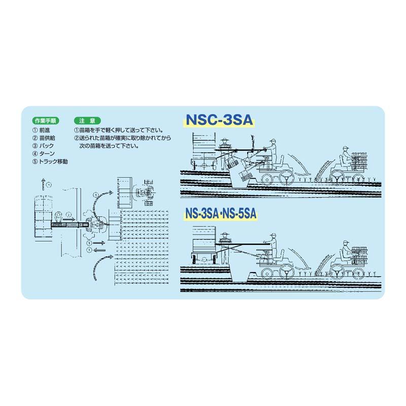 苗供給レール 苗シューター NS-3SA 069479 伸縮式 3m ナエコン 平型