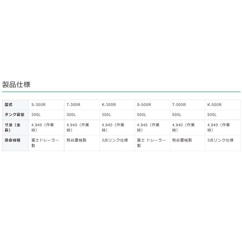 除草剤散布機 キャリアサンパー S-500R 041169 整地キャリア用 富士トレーラー製用 500Lタンク 除草剤 液肥 散布 ホクエツ オK 代引不可 |  | 03