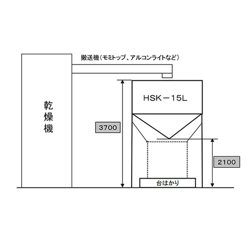 籾貯蔵装置 ライスプール HB-27 069111 籾27石入 穀物 貯蔵 ホクエツ