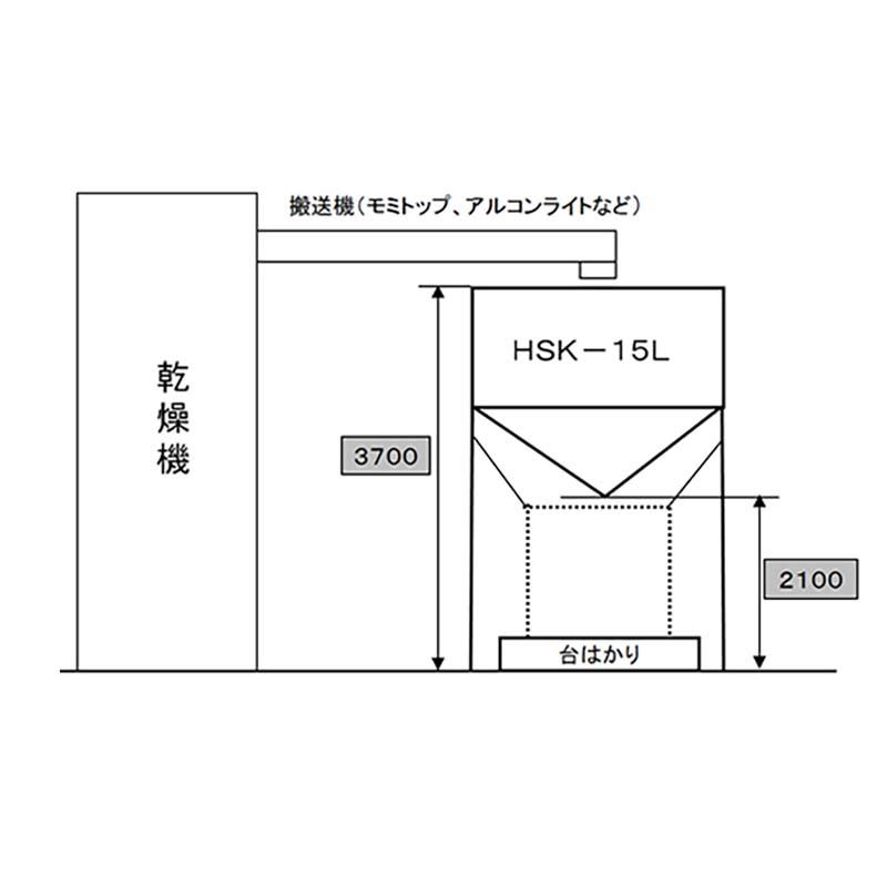 籾貯蔵装置　ライスプール　HB-27M　個人宅配送不可　069548　貯蔵　穀物　ホクエツ　要フォークリフト　オK　籾27石入　代引不可