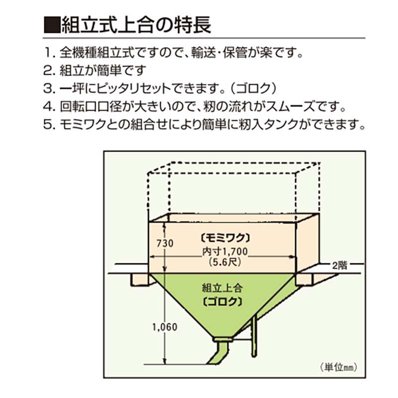 組立式　上合　ゴロク　5尺6寸角　ステンレスタイプ　GO-1S　ホクエツ　オK　069454　1坪用　代引不可