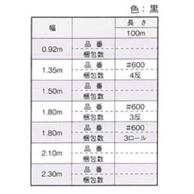クレモナ寒冷紗 #600 幅1.8m 長さ100m 遮光率39% 3反入 黒 寒冷紗 東京