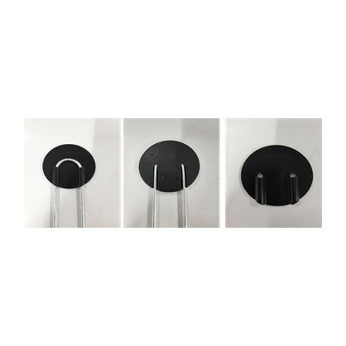 Uピン杭＋黒丸付き くるっとピンセット 30cm 400本セット(50P×8袋) 防草シート用 U字型 抑え杭 押さえピン 除草シート シN 代引不可 | SHINSEI | 01