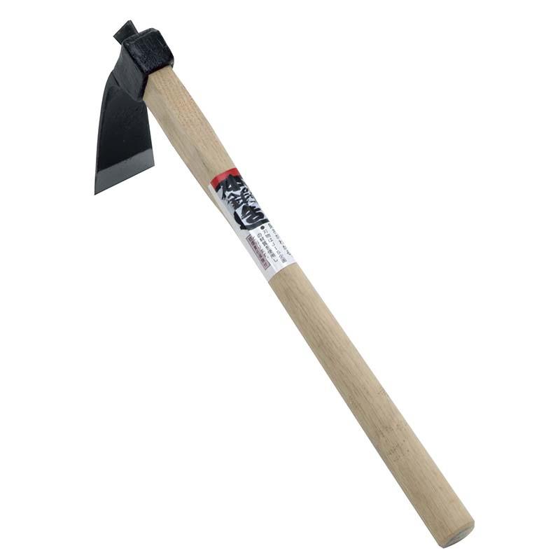 白柄 手打細巾片手鍬 06020 鍬 くわ 土堀り ガーデニング 浅野木工所 H | 浅野木工所