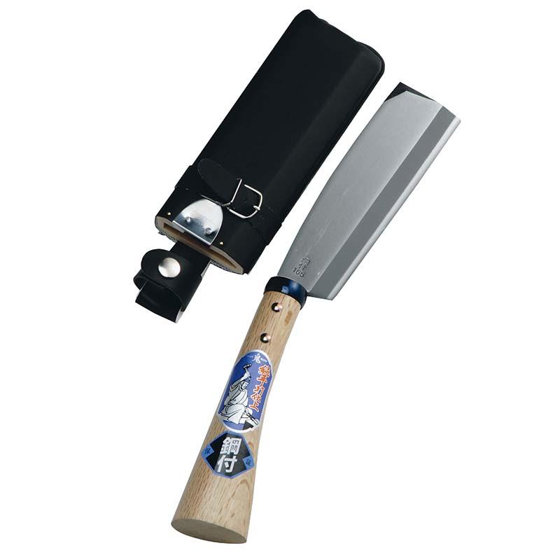 手打鋼付 サヤ付鉈 165mm 07015 鉈 なた 薪割り 小枝打ち 浅野木工所 H | 浅野木工所