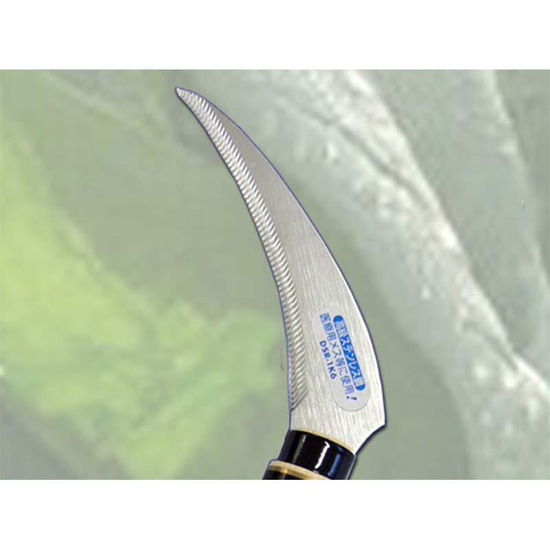 ステン 収穫鎌 細身 1K-6 H-145-2 ステンレス かま 鎌 豊稔 ホウネンミヤワキ 三冨D |  | 01