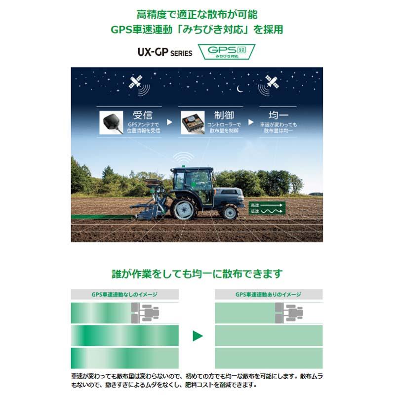肥料散布機 グランドソワー UX-GP リアタイプ UX-110R-GP 25624 GPS タイショー オK 個人宅配送不可 代引不可 |  | 02