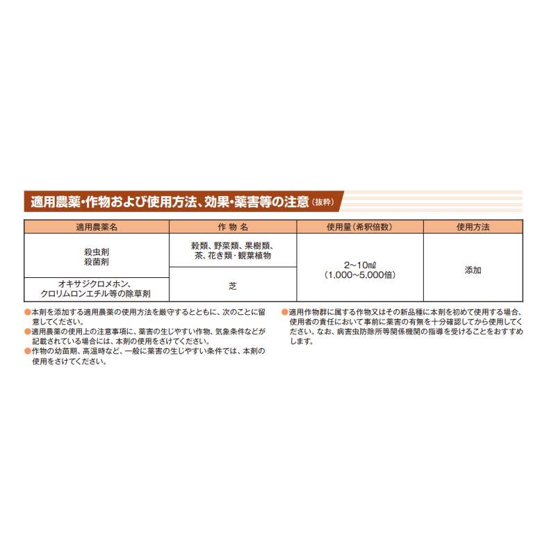 機能製展着剤 ドライバー 500ml 展着剤 アジュバント 農薬散布 園芸 農業 畑 丸和バイオケミカル 新ク D |  | 03