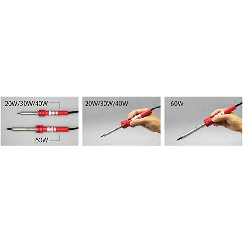 はんだ ニクロムヒーター はんだこて レッド 30W 501 こて先 501-T 付 平型プラグ ハンダごて 溶接 工具 熱工具 白光 HAKKO 高KD |  | 03