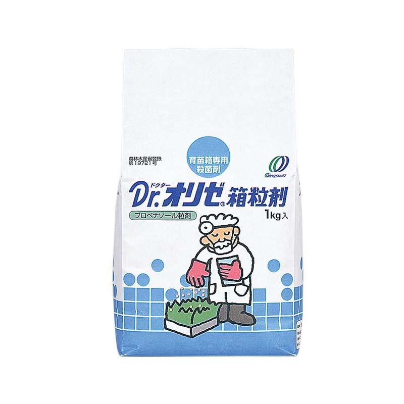 育苗箱専用 殺菌剤 Dr.オリゼ箱粒剤 1kg 12個 いもち病 白葉枯病 もみ枯細菌病 穂枯れ 植物防御機構活性化剤 殺菌 農薬 冨Y D | 