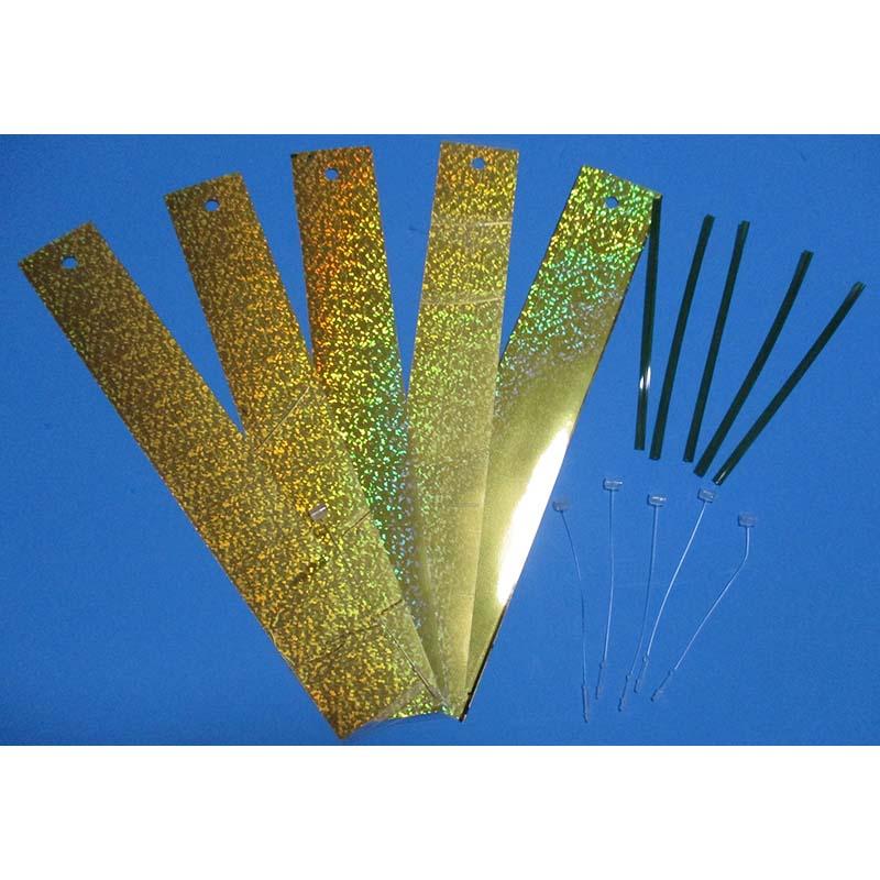 お買徳 わたしの防鳥 5セット組 12セット入 下台紙付 ホログラムの短冊 防鳥 コンパル アサノヤ産業 D | アサノヤ産業